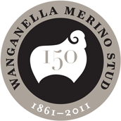 Wanganella Merino Stud 150 Year logo